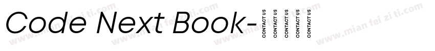 Code Next Book字体转换